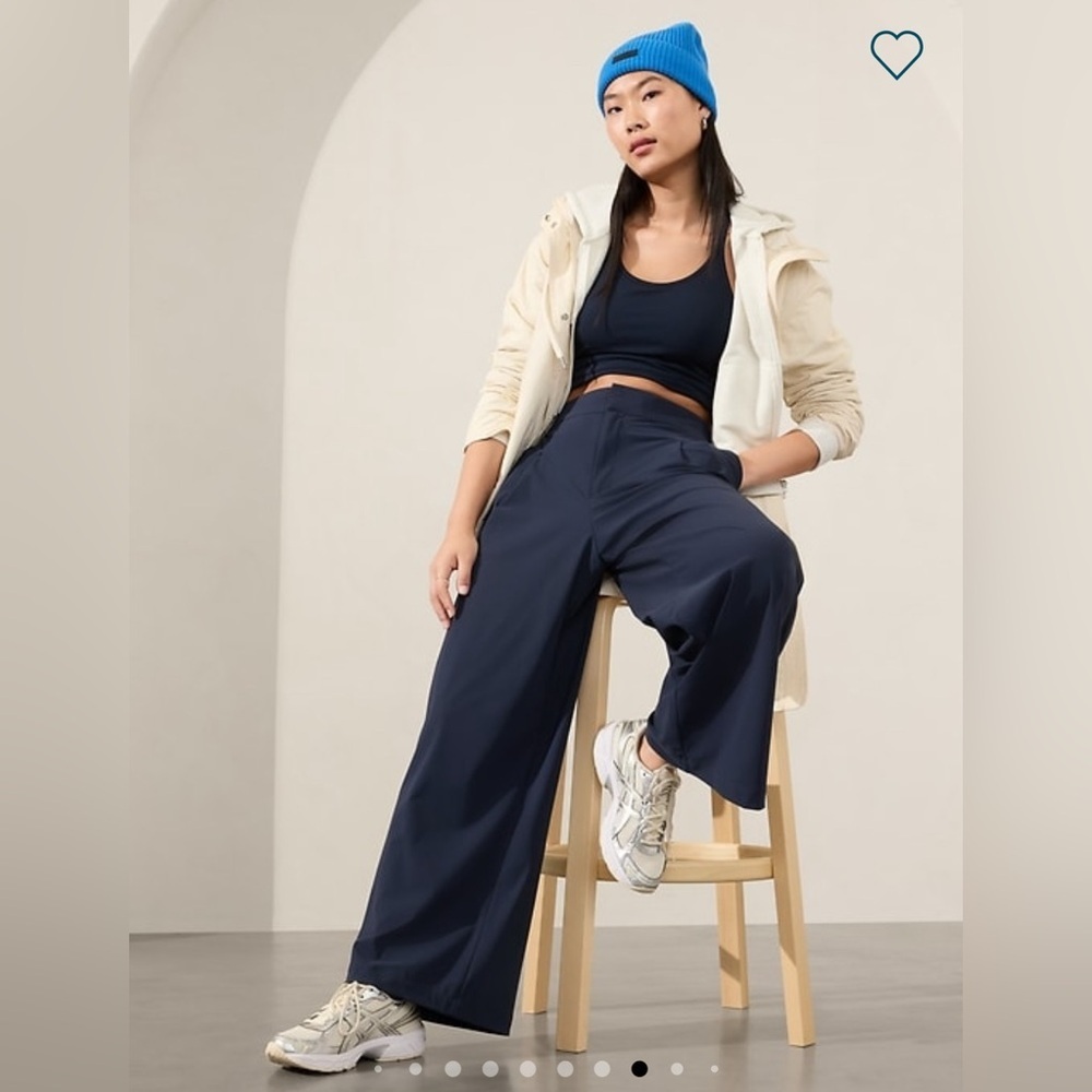 NWT Athleta Pinnacle Navy Trouser Size 16